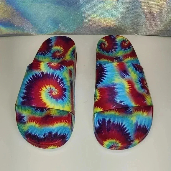 Steve madden sofi multi colored tie dye slip on small medium - Picture 2 of 6